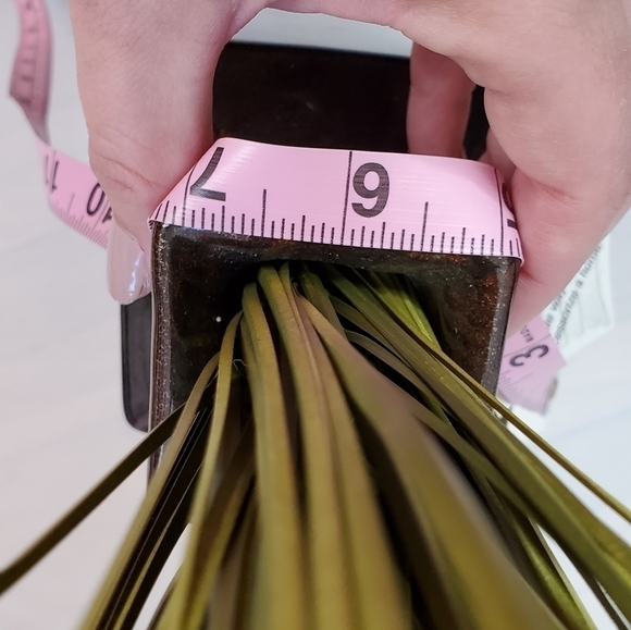 CONTEMPORARY Artisan Created Acrylic Vase 13.5" x 4" Fair Trade - Picture 5 of 5